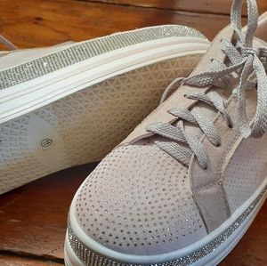 Rhineston platform sneakers